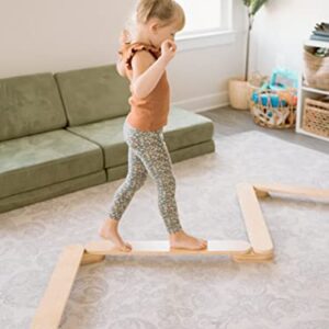 Piccalio® Acrobat | Wooden Montessori Gymnastics Balance Beam | Balance Board | Balancing Toy | Ages 18mo to 8yr