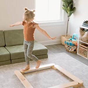 Piccalio® Acrobat | Wooden Montessori Gymnastics Balance Beam | Balance Board | Balancing Toy | Ages 18mo to 8yr