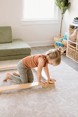 Piccalio® Acrobat | Wooden Montessori Gymnastics Balance Beam | Balance Board | Balancing Toy | Ages 18mo to 8yr