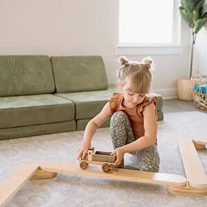 Piccalio® Acrobat | Wooden Montessori Gymnastics Balance Beam | Balance Board | Balancing Toy | Ages 18mo to 8yr
