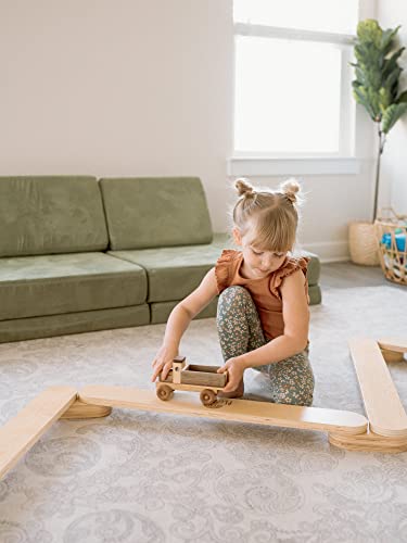 Piccalio® Acrobat | Wooden Montessori Gymnastics Balance Beam | Balance Board | Balancing Toy | Ages 18mo to 8yr