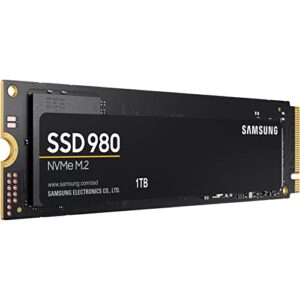 SAMSUNG 980 SSD 1TB PCle 3.0x4, NVMe M.2 2280, Internal Solid State Drive, Storage for PC, Laptops, Gaming and More, HMB Technology, Intelligent Turbowrite, Speeds of up-to 3,500MB/s, MZ-V8V1T0B/AM