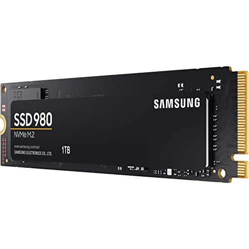 SAMSUNG 980 SSD 1TB PCle 3.0x4, NVMe M.2 2280, Internal Solid State Drive, Storage for PC, Laptops, Gaming and More, HMB Technology, Intelligent Turbowrite, Speeds of up-to 3,500MB/s, MZ-V8V1T0B/AM