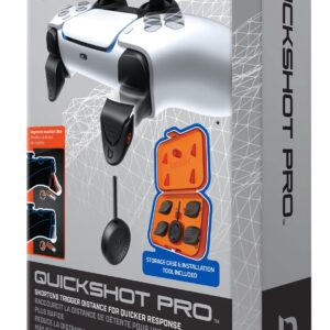 Bionik Quickshot Pro For PlayStation 5 Controllers: Trigger Lock System For Faster Reaction Time - Includes Two Sets