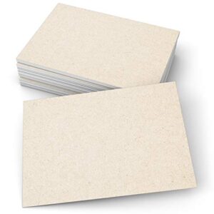 321done 5 x 7 plain blank kraft cards (set of 50) - thick, heavyweight rustic card stock supplies to make invites, greeting, table cards - paper craft, write, stamp, draw - made in usa - no envelopes