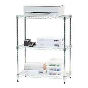 iris usa wsu wire, garage shelving unit, storage shelf, 3 tier, silver