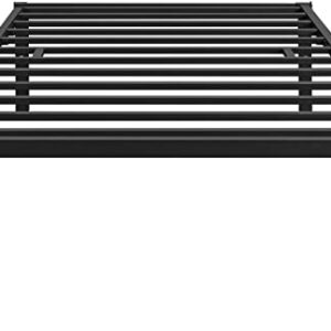 Yaheetech 18 inch Metal Platform Bed Frame Twin with Steel Slat Support and Underbed Storage Space Non-Slip Mattress Foundation No Box Spring Needed Tool-Free Assembly Black