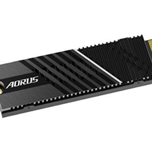 GIGABYTE AORUS Gen4 7000s SSD 2TB PCIe 4.0 NVMe M.2, Nanocarbon Coated Aluminum Heatsink, 3D TLC NAND, SSD- GP-AG70S2TB