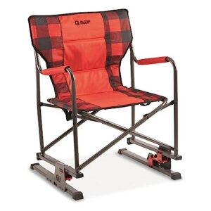 guide gear oversized bounce director's camp chair, 300-lb. capacity, red plaid