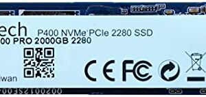 Reletech 2TB M.2 SSD, for PS5 Expansion PCIe Gen 4X4 NVMe Internal Gaming SSD Up to 5,000 MB/s PCIexpress 4.0 Solid State Drive for PC Laptop Desktop（QLC, 2TB）