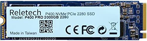 Reletech 2TB M.2 SSD, for PS5 Expansion PCIe Gen 4X4 NVMe Internal Gaming SSD Up to 5,000 MB/s PCIexpress 4.0 Solid State Drive for PC Laptop Desktop（QLC, 2TB）