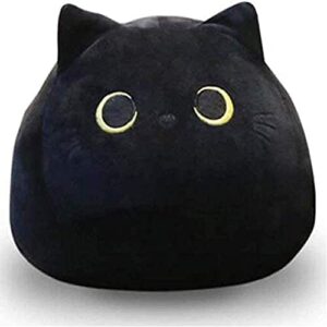 uencounter black cat stuffed animal plush toy creative cat shape soft pillow toys gifts cute dolls for girlfriend kids baby girls, 55cm/21.7in