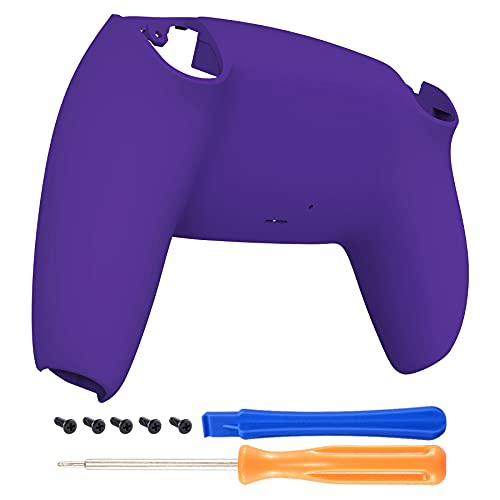 eXtremeRate Purple Soft Touch Grip Custom Back Housing Bottom Shell Compatible with ps5 Controller, Replacement Back Shell Cover Compatible with ps5 Controller