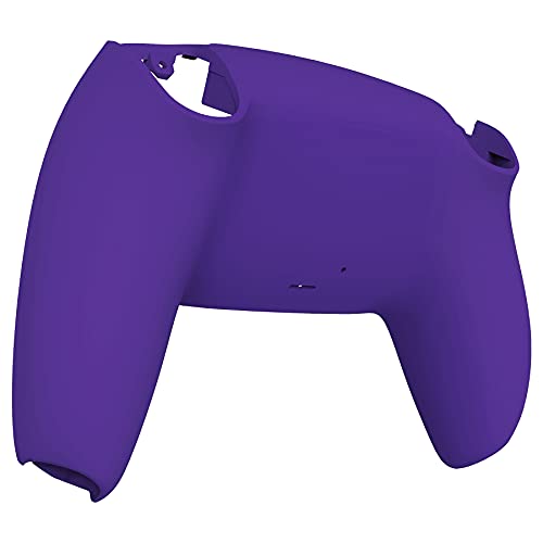 eXtremeRate Purple Soft Touch Grip Custom Back Housing Bottom Shell Compatible with ps5 Controller, Replacement Back Shell Cover Compatible with ps5 Controller
