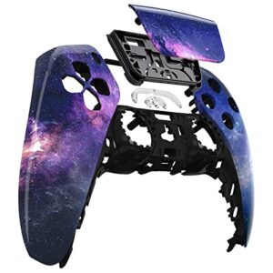 eXtremeRate Nebula Galaxy Touchpad Front Housing Shell Compatible with ps5 Controller BDM-010 BDM-020 BDM-030, DIY Replacement Shell Custom Touch Pad Cover Compatible with ps5 Controller