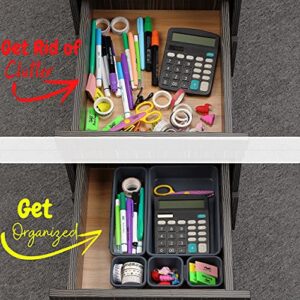 Mr. Pen- Interlocking Desk Drawer Organizer, 8 pcs, Drawer Organizer, Kitchen Drawer Organizer, Desk Drawer Organizer, Drawer Organizers, Office Drawer Organizer, Desk Drawer Organizers and Storage