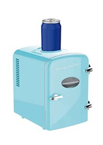 frigidaire efmis171-blue portable fridge, standard, blue,4l