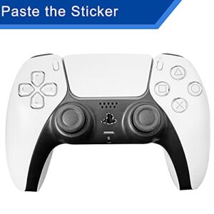 PS5 Logo Underlay Sticker for Playstation 5 Console & PS Logo Vinyl Decal Sticker for DualSense Controller (Classic Retro-Look Color) - 2 Packs