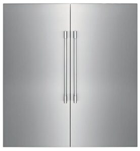 frigidaire professional column refrigerator & freezer set with fpfu19f8wf 33 inch freezer and fpru19f8wf 33 inch refrigerator