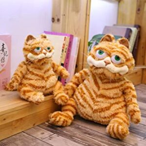 ZHAOFAFA Fat Orange Plush Cat Stuffed Animals Toy,Lifelike Yellow Tabby Cat Kitty Toy for Boys and Girls Children Xmas Birthday Gift,11.8/17.7 Inches (11.8 in（30 cm）)