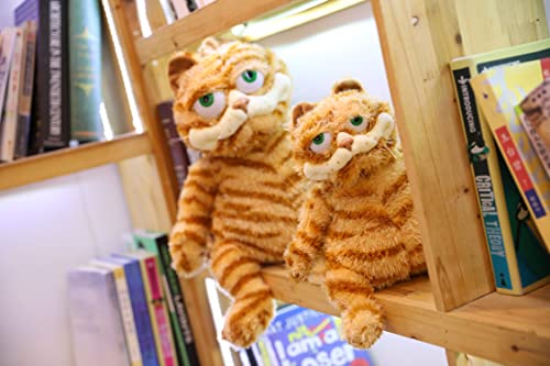 ZHAOFAFA Fat Orange Plush Cat Stuffed Animals Toy,Lifelike Yellow Tabby Cat Kitty Toy for Boys and Girls Children Xmas Birthday Gift,11.8/17.7 Inches (11.8 in（30 cm）)