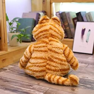 ZHAOFAFA Fat Orange Plush Cat Stuffed Animals Toy,Lifelike Yellow Tabby Cat Kitty Toy for Boys and Girls Children Xmas Birthday Gift,11.8/17.7 Inches (11.8 in（30 cm）)