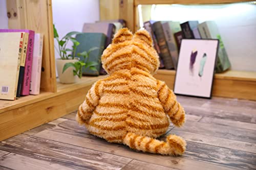 ZHAOFAFA Fat Orange Plush Cat Stuffed Animals Toy,Lifelike Yellow Tabby Cat Kitty Toy for Boys and Girls Children Xmas Birthday Gift,11.8/17.7 Inches (11.8 in（30 cm）)