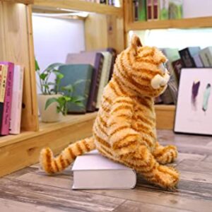 ZHAOFAFA Fat Orange Plush Cat Stuffed Animals Toy,Lifelike Yellow Tabby Cat Kitty Toy for Boys and Girls Children Xmas Birthday Gift,11.8/17.7 Inches (11.8 in（30 cm）)