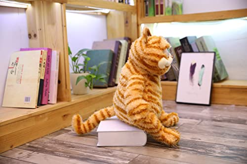 ZHAOFAFA Fat Orange Plush Cat Stuffed Animals Toy,Lifelike Yellow Tabby Cat Kitty Toy for Boys and Girls Children Xmas Birthday Gift,11.8/17.7 Inches (11.8 in（30 cm）)