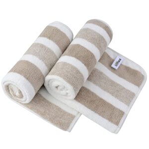 kinhwa microfiber hand towels for bathroom soft and absorbent face towels brown bathroom hand towels for spa hair bath 16inchx30inch 2 pack