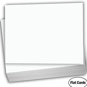 Hamilco White Cardstock - Flat 4 X 6" Heavy Weight 80 lb Card Stock for Printer - 100 Pack