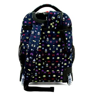 J World New York Sunny Rolling Backpack for Kids and Adults, Game, 17 X 11.5X 5.5 (H X W X D)