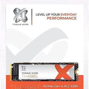 Titanium Micro TH4985 2TB PCIe NVME 4.0 Gen 4 M.2 2280 Internal SSD