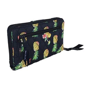 Vera Bradley Turnlock Wallet RFID Protection, Pineapple Toucan Party