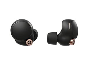 sony wf-1000xm4 truly wireless noise cancelling headphone - optimised for alexa and google assistant - with built-in mic for calls - bluetooth connection - black/copper