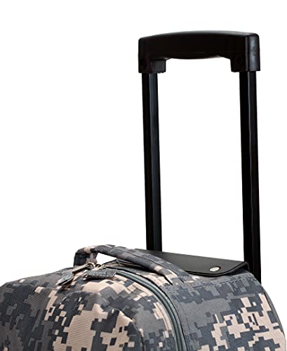 Rockland Double Handle Rolling Backpack, ACU Camo, 17-Inch