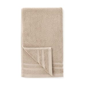 Amazon Basics Cotton Hand Towels, Made with 30% Recycled Cotton Content - 6-Pack, Taupe