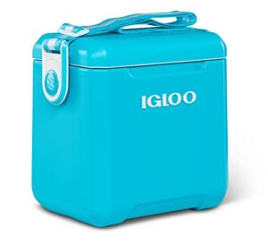 igloo turquoise 11 qt tag-a-long too hardsided strapped cooler