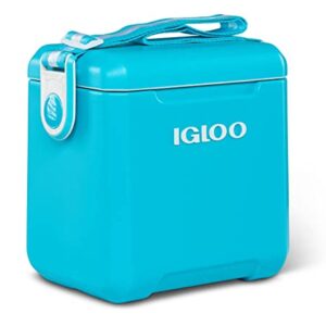 Igloo Turquoise 11 Qt Tag-A-Long Too Hardsided Strapped Cooler