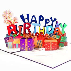 magic ants happy birthday card, pop up birthday card, 3d birthday popup card, pop up 3d greeting cards, anniversary card, happy birthday pop up card with envelope postcards