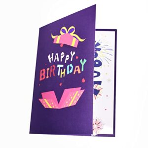 Magic Ants Happy Birthday Card, Pop Up Birthday Card, 3D Birthday Popup Card, Pop Up 3D Greeting Cards, Anniversary Card, Happy Birthday Pop Up Card with Envelope Postcards