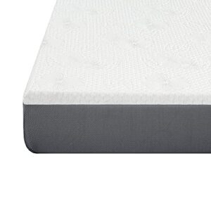 Olee Sleep 10 Inch Ventilated Gel Infused Memory Foam Mattress, CertiPUR-US® Certified, Gray, Full