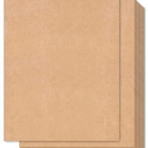 Brown Kraft Cardstock Thick Paper 100 Sheets, Ohuhu 8.5" x 11" Heavyweight 80lb Cover Card Stock for Crafts and DIY Cards Making