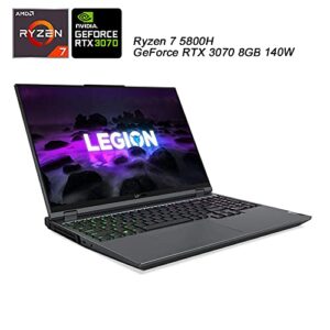 Lenovo Legion 5 Pro Gaming Laptop, 16.0" QHD IPS 165Hz, Ryzen 7 5800H, GeForce RTX 3070 8GB（140W）,RGB Backlight KB，Win 10, w/ Accessories (32GB RAM 3200 | 2TB PCIe SSD)