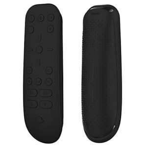 playvital silicone protective remote case for ps5 media remote cover, ergonomic design full body protector skin for ps5 remote control - black