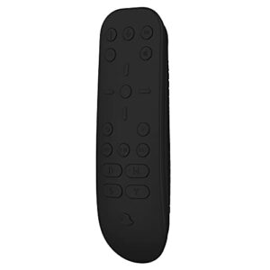 PlayVital Silicone Protective Remote Case for ps5 Media Remote Cover, Ergonomic Design Full Body Protector Skin for ps5 Remote Control - Black