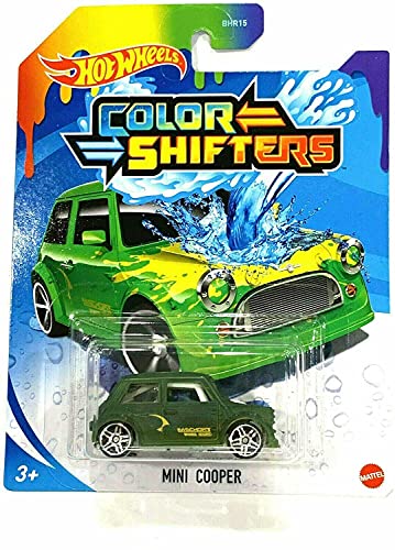 DieCast Hotwheels Color Shifters Mini Cooper [Green/Yellow]