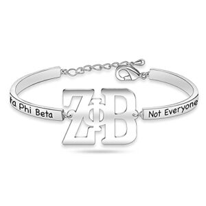 U-CHYTY Sorority Bracelet 1920 Greek Sorority Bracelet Finer Women Jewelry Sorority Gift for Finer Women(CBR)