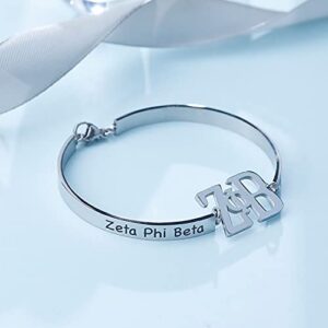 U-CHYTY Sorority Bracelet 1920 Greek Sorority Bracelet Finer Women Jewelry Sorority Gift for Finer Women(CBR)