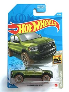 diecast hotwheels 2020 ram 1500 rebel truck - baja blazers 8/10 [green] 101/250
